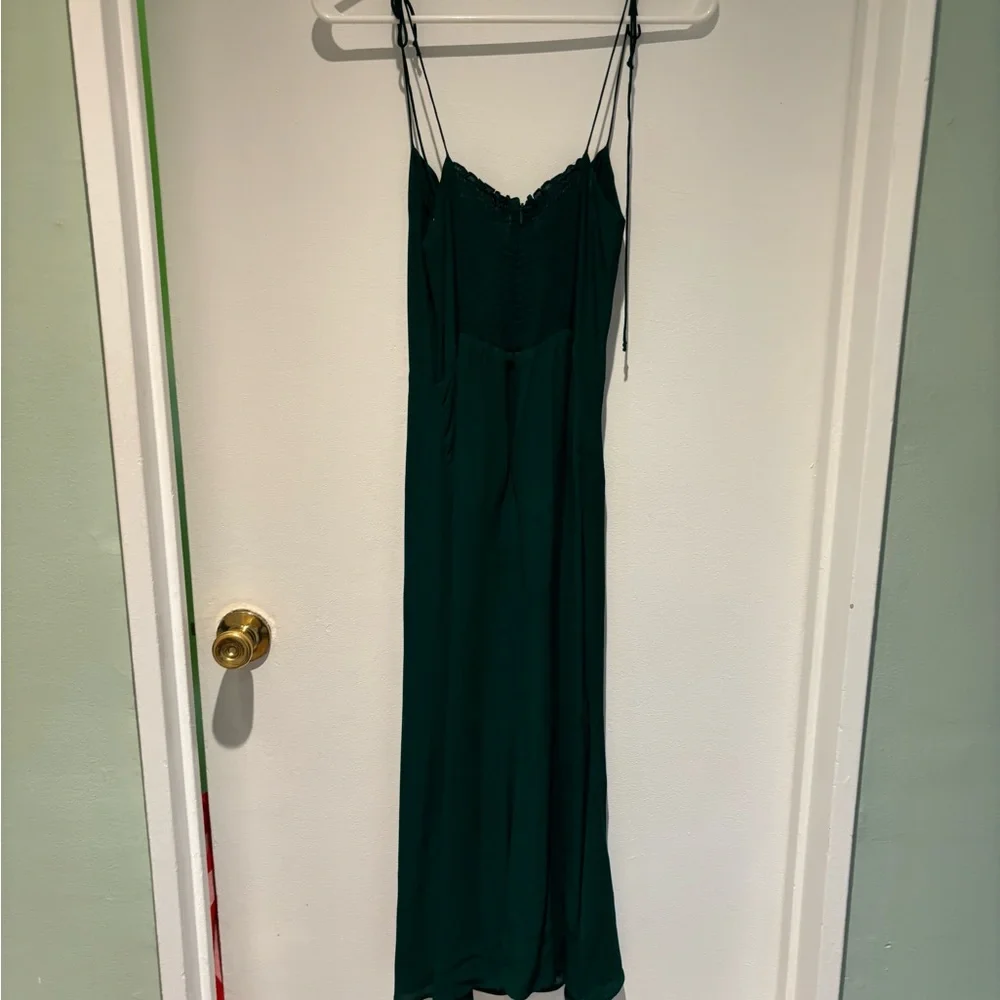 Reformation Juliette Dress in Emerald NWT Women’s Size 8 - Picture 4 of 8